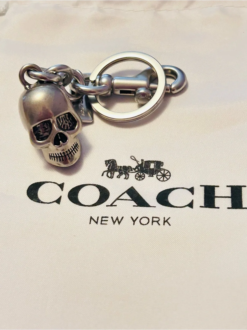 NWOT EXTREMELY RARE Coach Skull Bag Charm/ Keychain